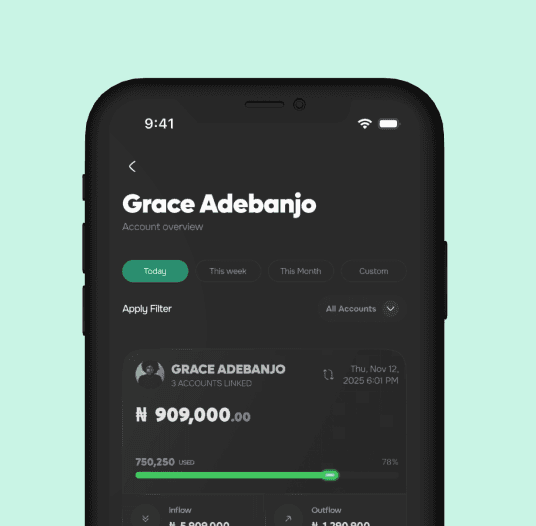 Spendek family account overview on a phone